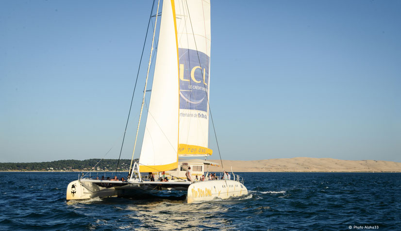 La Dune du Pilat depuis le catamaran